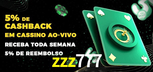 Promoções do cassino ao Vivo zzz777